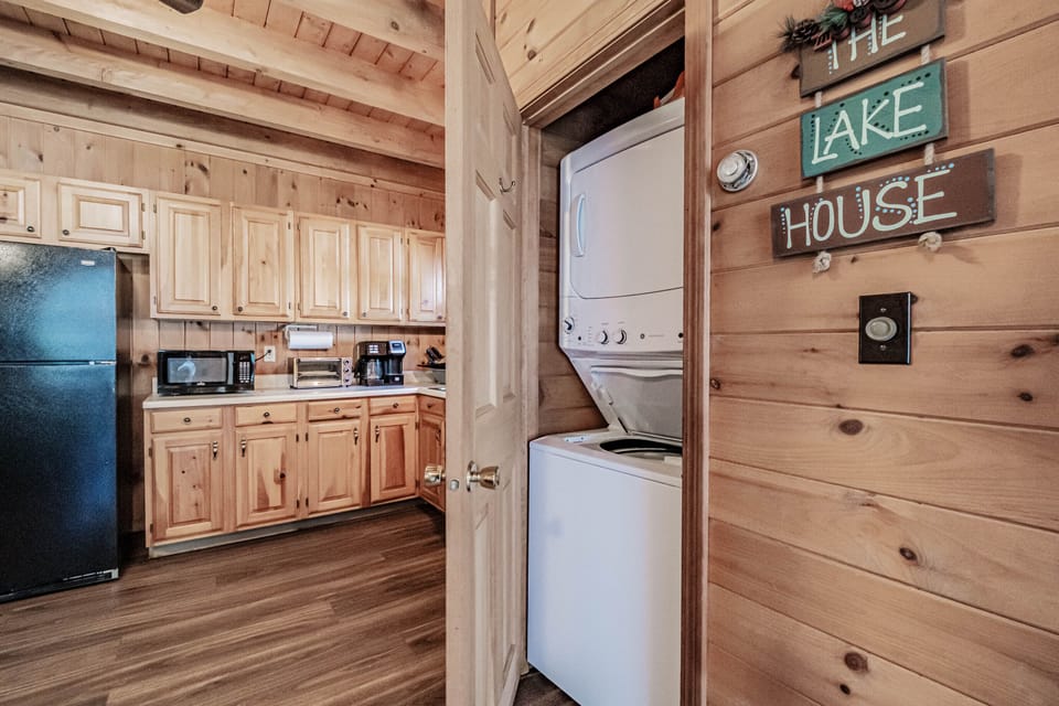 Washer/Dryer and we provide laundry pods for you to use during your stay. 