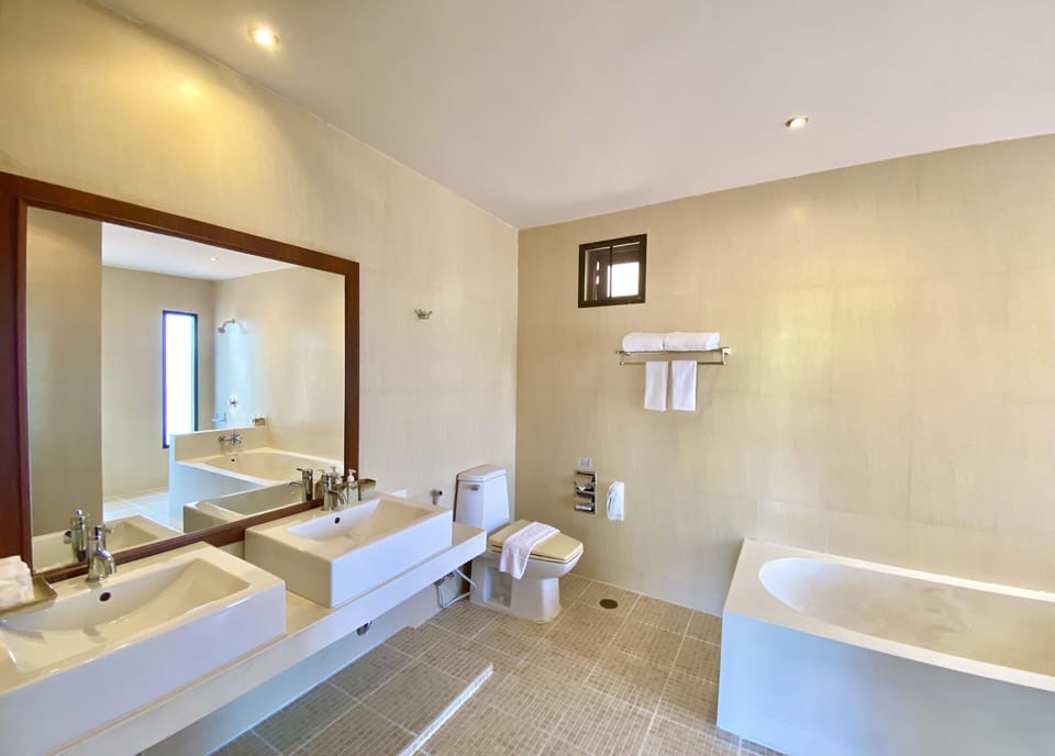 President Suite Two-Bedroom | Bathroom | Shower, bathrobes, bidet, towels