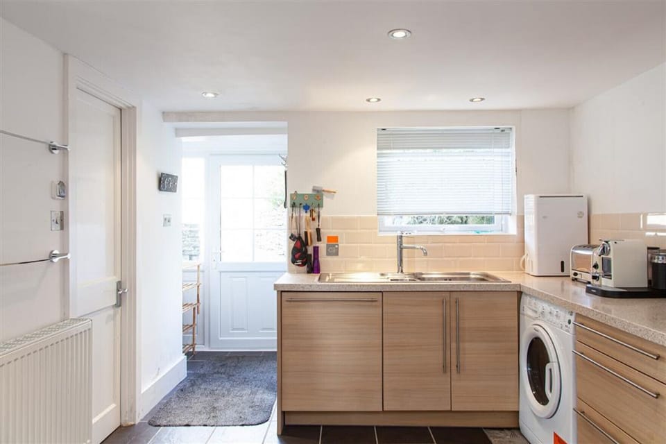 Rear entrance into kitchen
