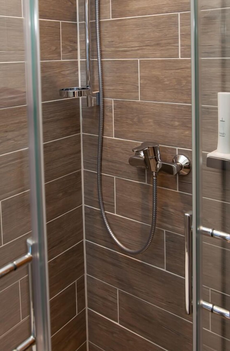 Double Room, Balcony, Mountain View | Bathroom shower