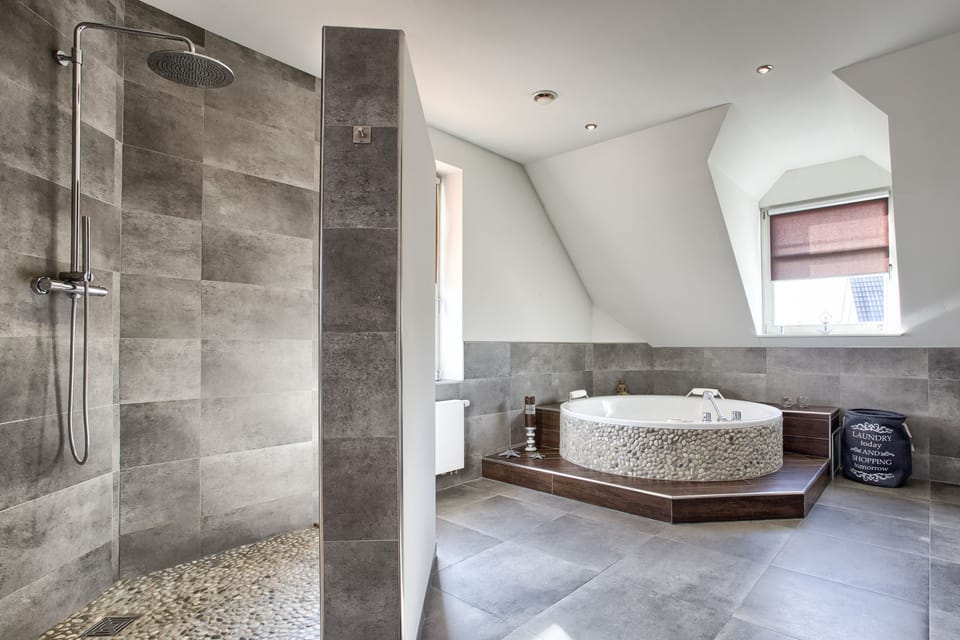 Deluxe Room (mit Whirpool) | Bathroom shower