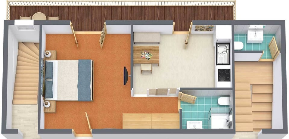 Apartment, 1 Bedroom | Floor plan