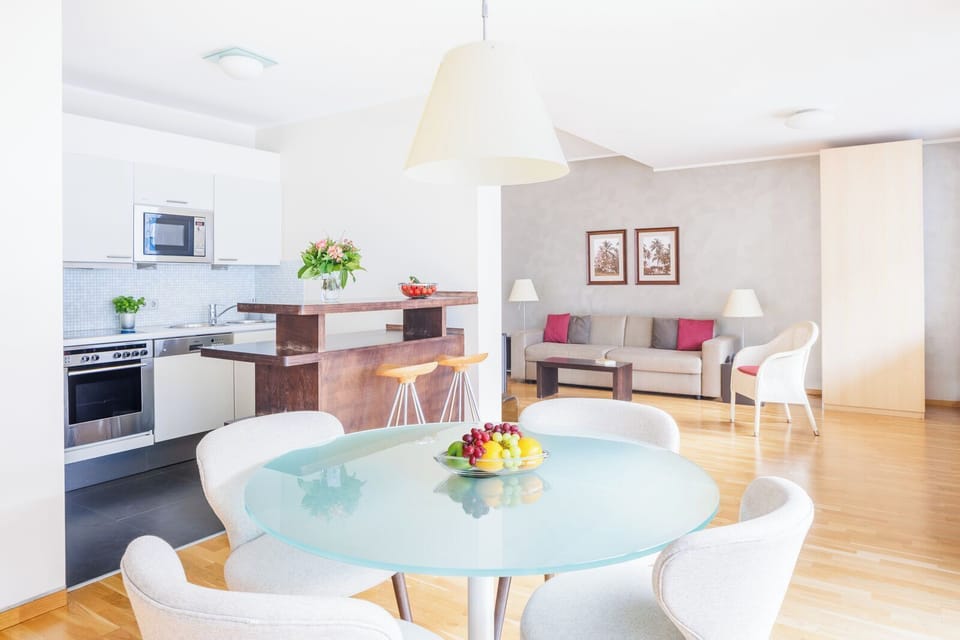 Superior Apartment, 1 Bedroom | Living area | Flat-screen TV