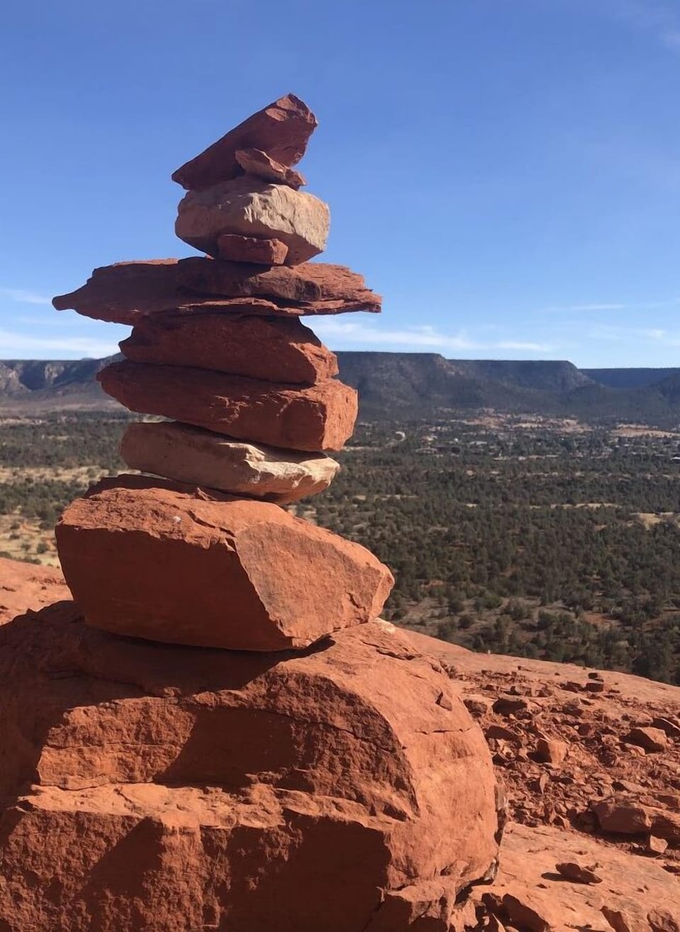 Follow the cairns to 319 Canyon Mesa Drive