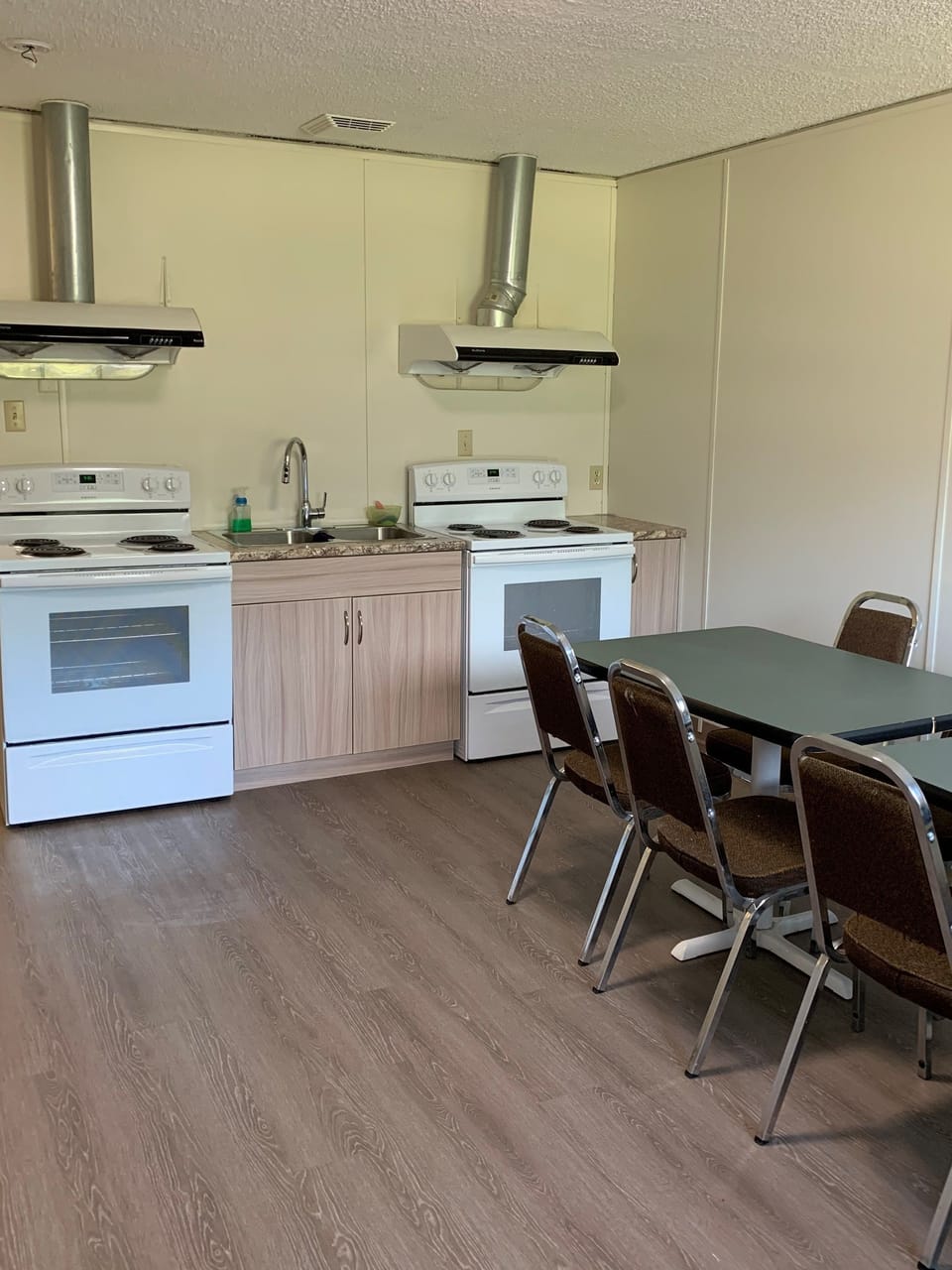 Room, 2 Double Beds | Private kitchen | Coffee/tea maker, fridge, microwave