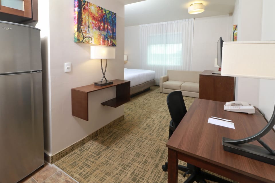 Suite, 1 King Bed, Kitchen (Bath Shower) | Premium bedding, in-room safe, desk, iron/ironing board