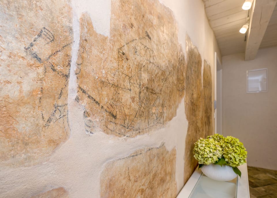 Original painting from 16. century on the inside wall