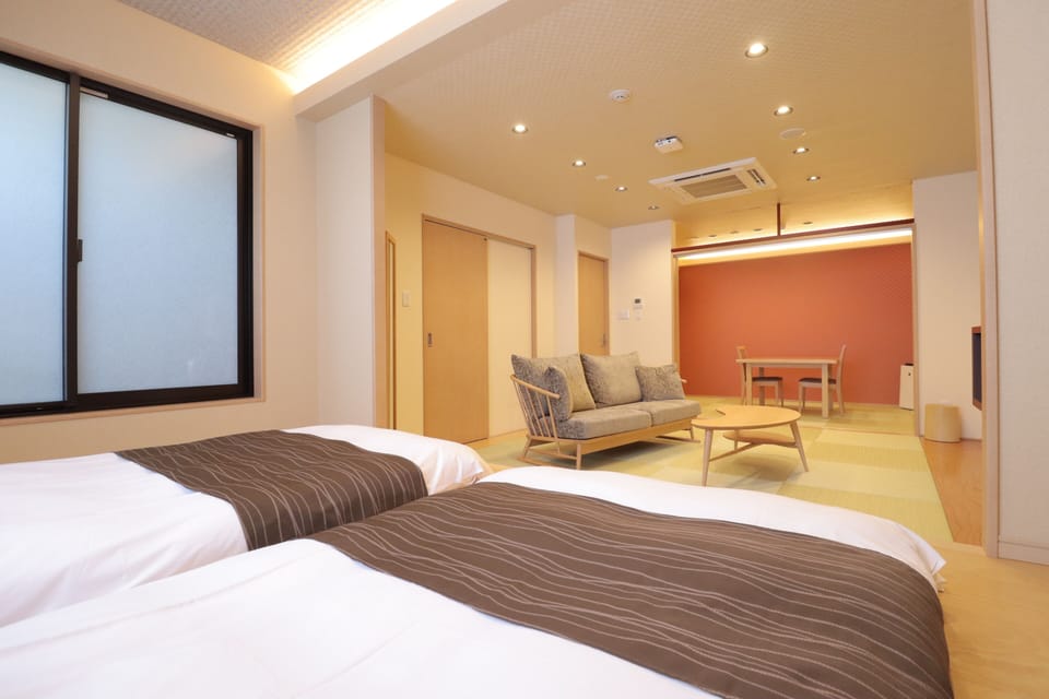 Japanese Style Standard Room with Open Air Bath - Non-Smoking | Down comforters, in-room safe, soundproofing