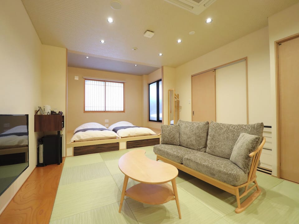 Japanese Style Standard Room with Open Air Bath - Non-Smoking | Down comforters, in-room safe, soundproofing