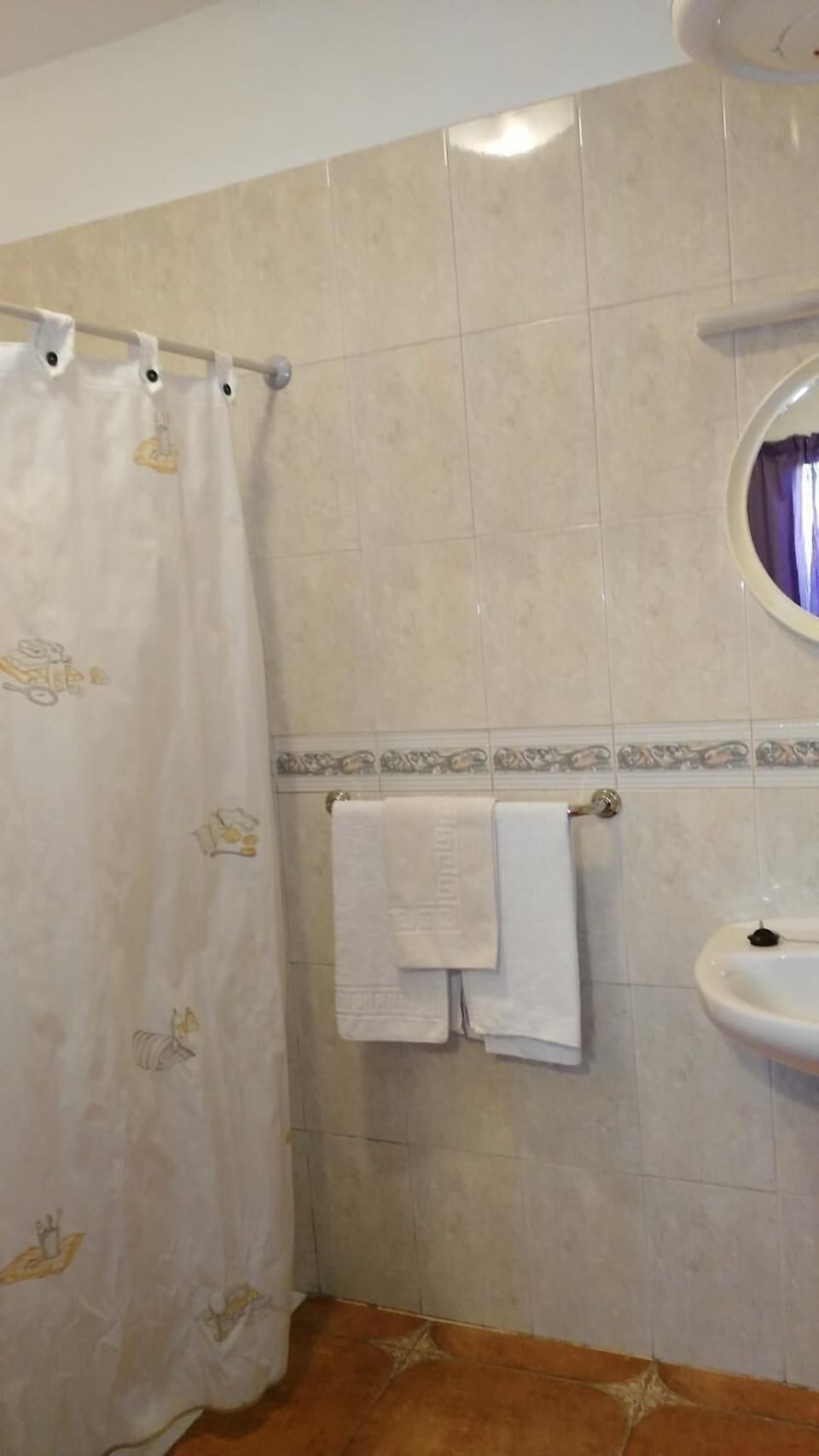 Shower, towels