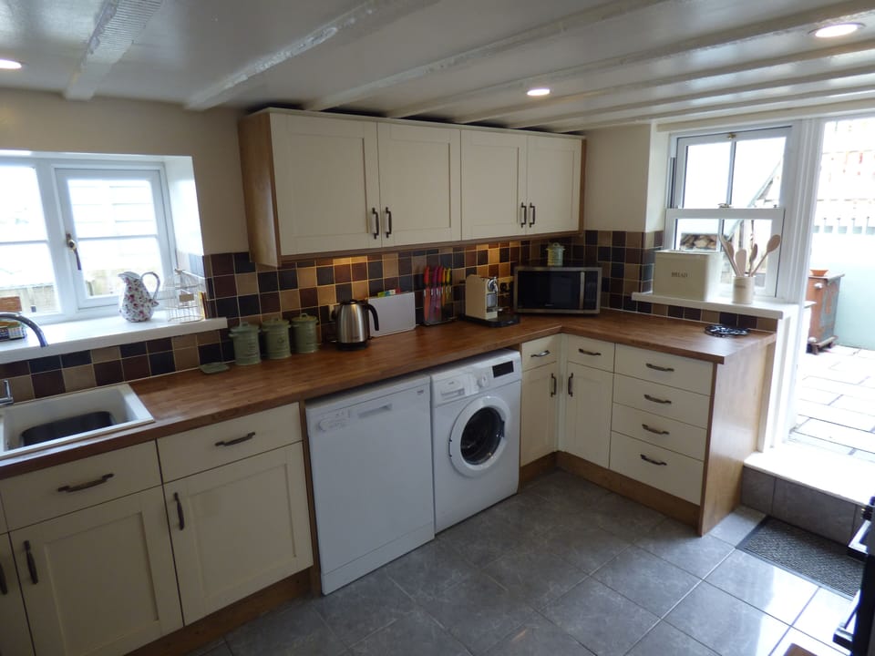 Our well equipped kitchen which includes a Nespresso coffee machine 