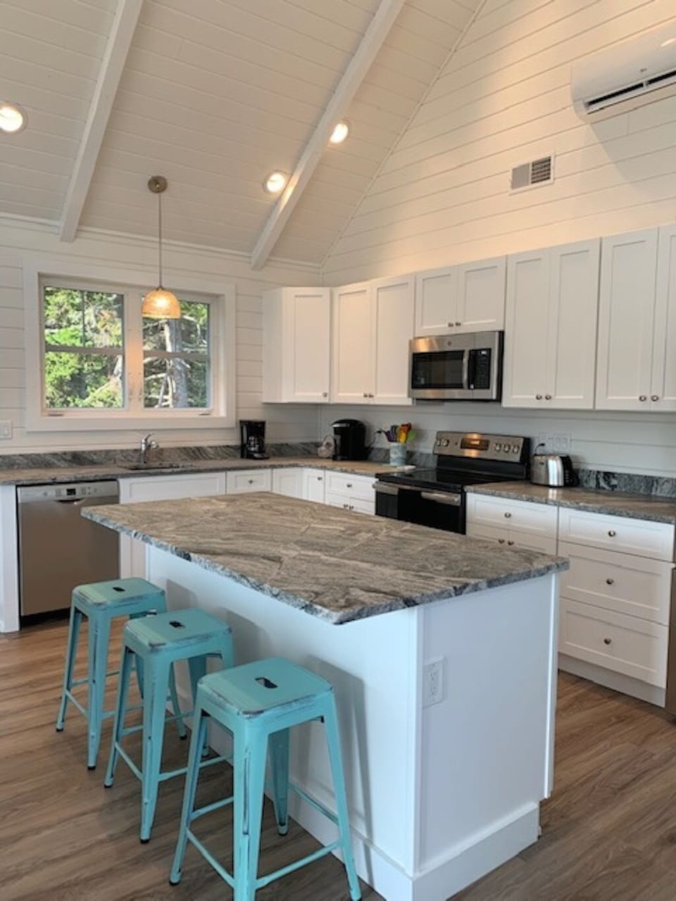 Kitchen with granite counters