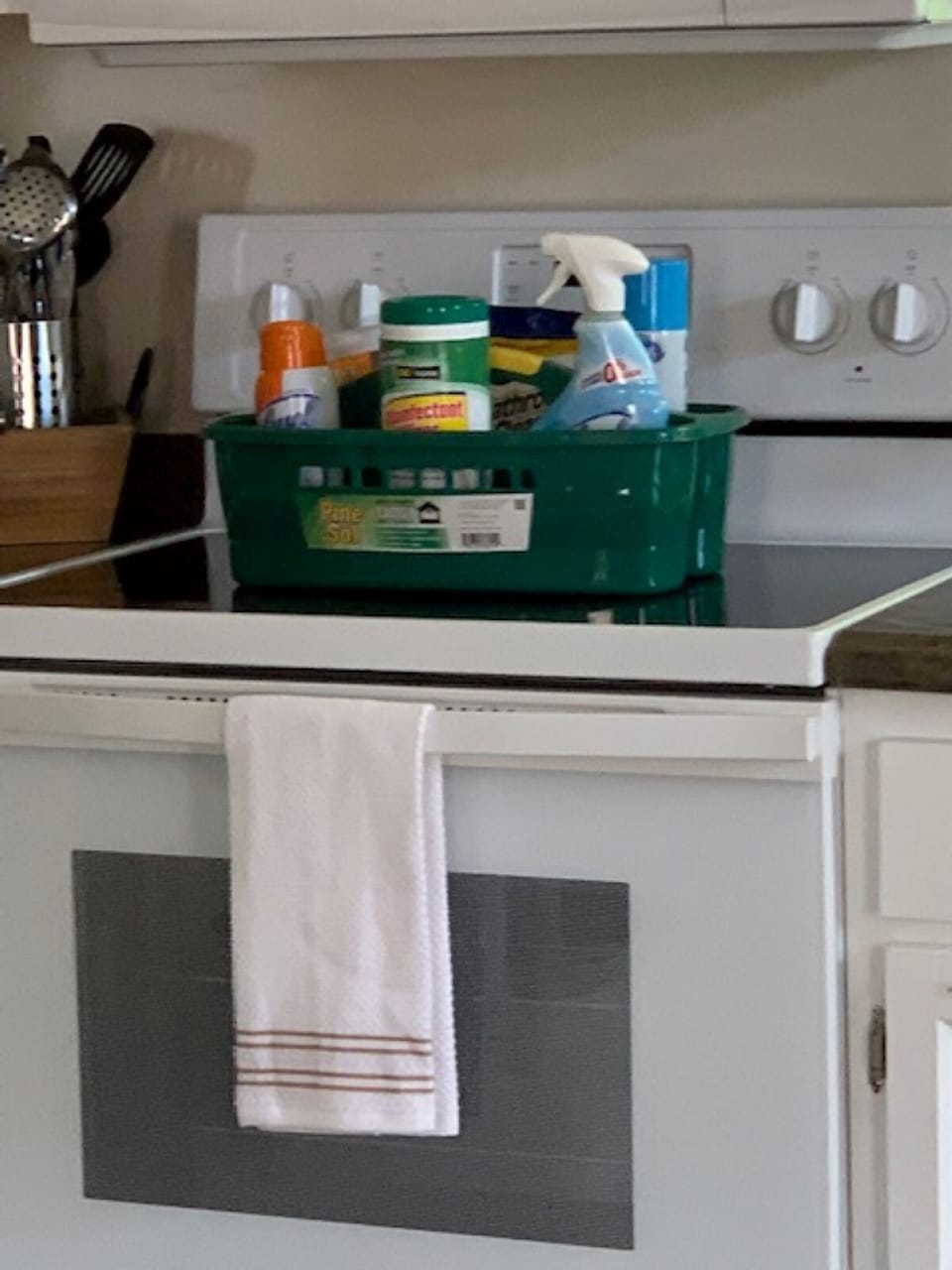 Cleaning supplies for our guest to use if needed while you're at our cottage