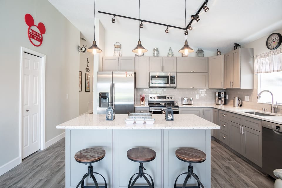 alternate view of equipped kitchen