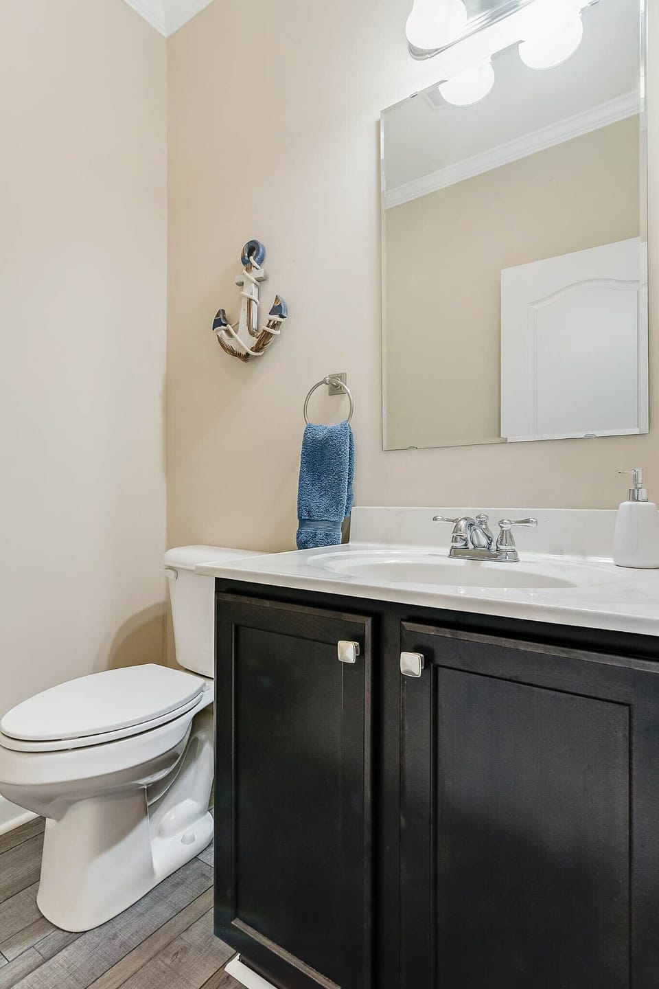 Half bathroom downstairs