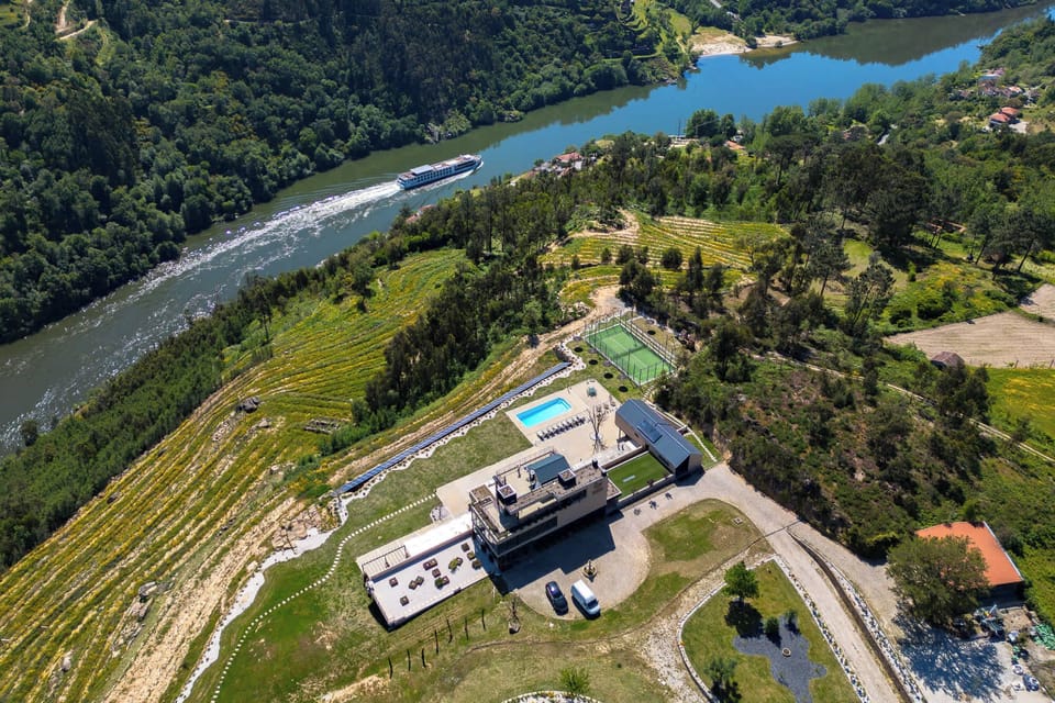 Vista aérea da Quinta