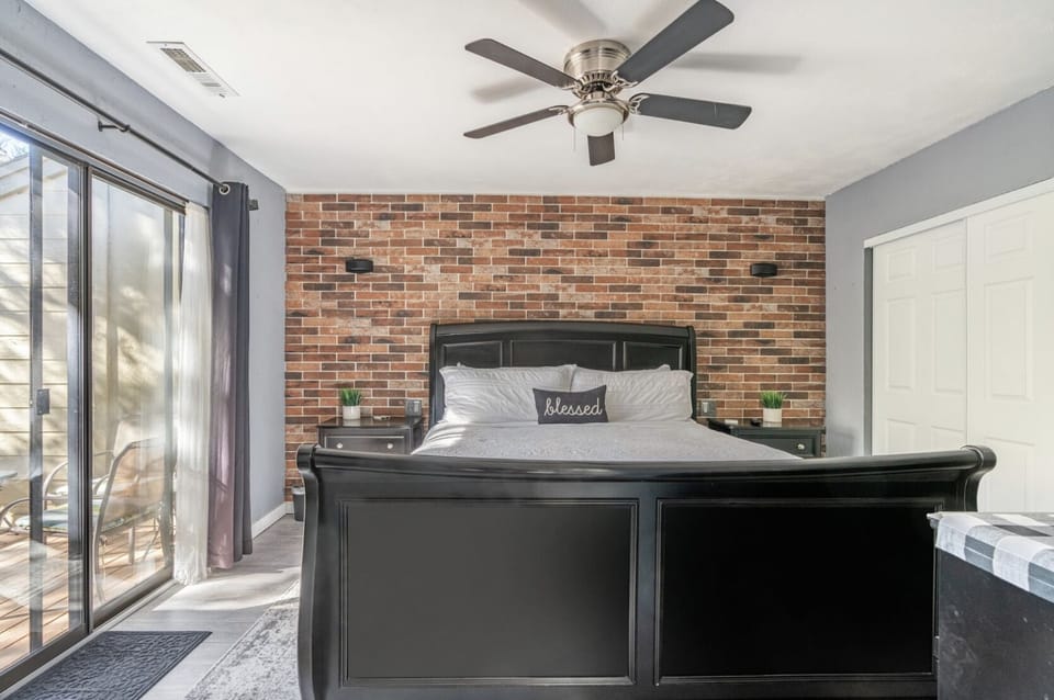 Master BR with comfy Cal King bed