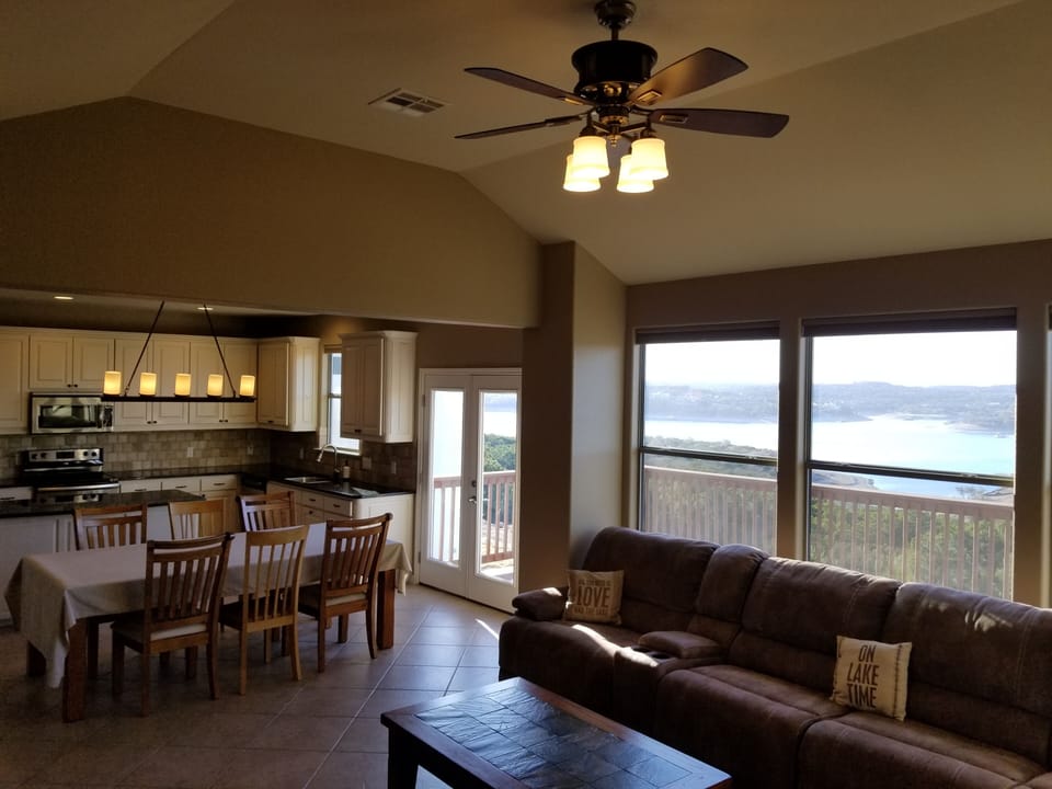 The spacious open floor plan allows for the whole family to be together.