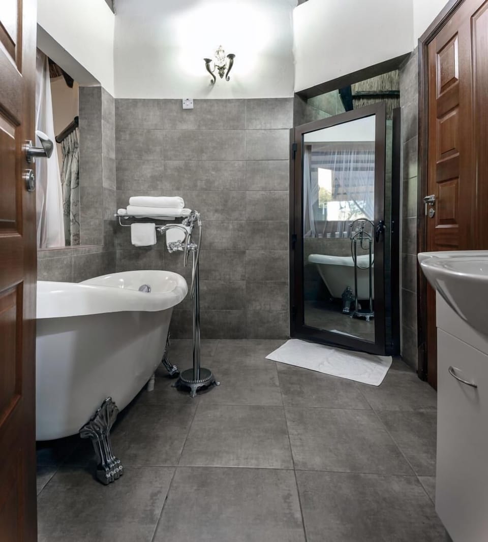 Luxury Double Room | Bathroom | Free toiletries, towels, soap, shampoo