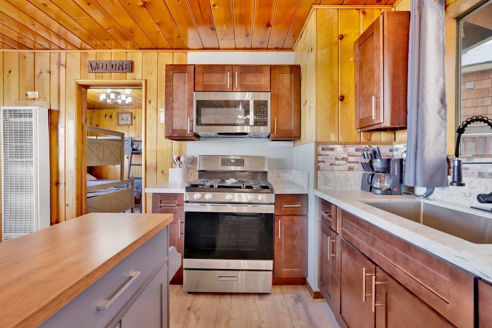 Cabin, Multiple Beds, Patio, Beach View (450) | Private kitchen | Coffee/tea maker
