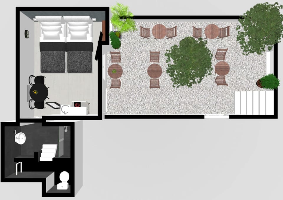 Studio, Garden View, Ground Floor (No.1) | Floor plan