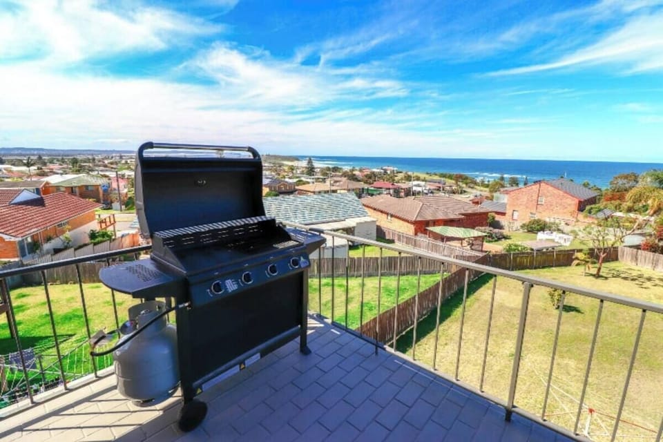 BBQ on the deck overlooking the ocean