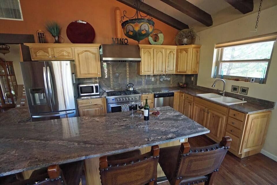 Gourmet Kitchen with high end gas appliances 