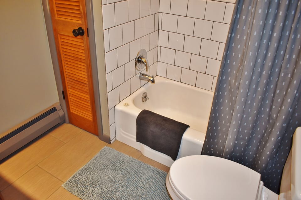 beautifully renovated. linen closet contains towels, extra soaps and shampoos.