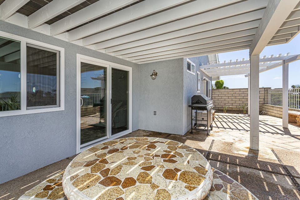 Patio looking back at living sliding door