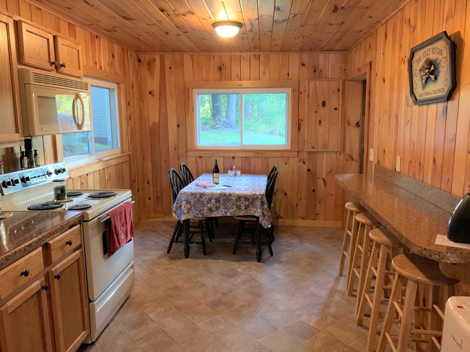 Kitchen Table Seats 4 & Bar Stools at Counter for More Guests