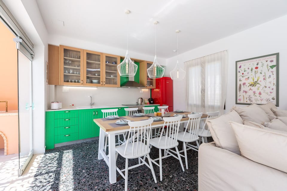 The kitchen provides anything you need for a self catered holiday!