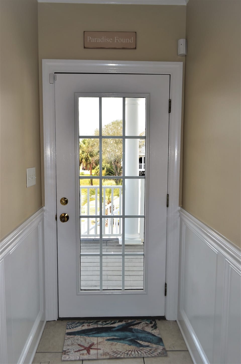 Access to back porch and pool area.