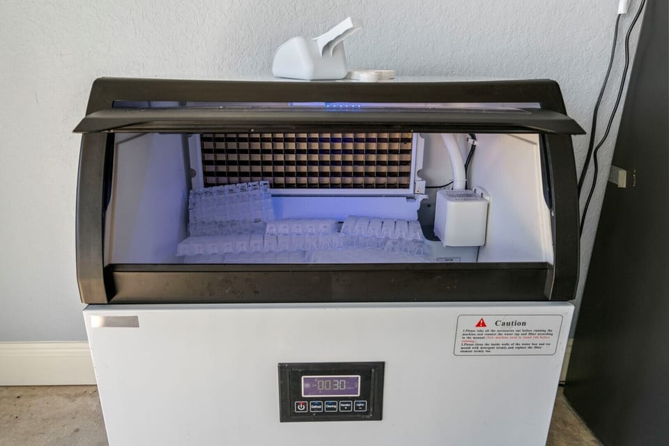 Commercial Ice Maker is a huge bonus!