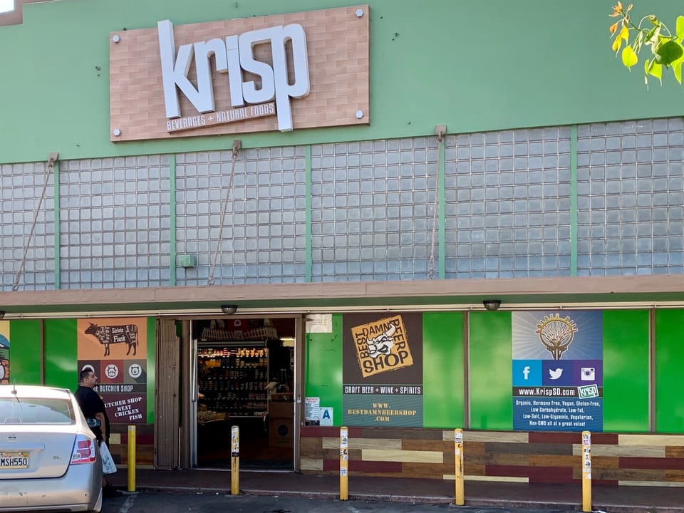 Krisp is a natural foods market within walking distance