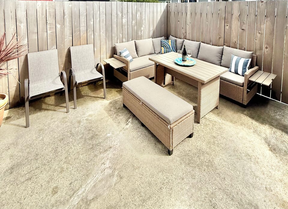 Private backyard