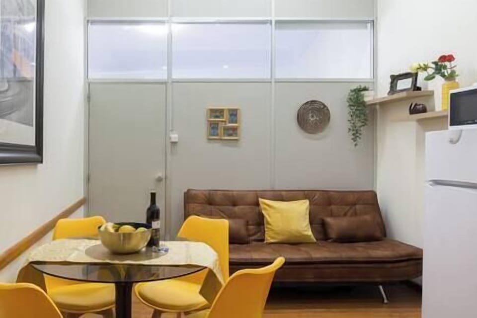 The living room has a sofa-bed where you can have a great night of sleep.