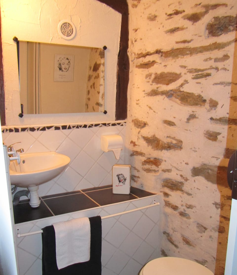 Double Room (Marilyn Monroe) | Bathroom | Shower, rainfall showerhead, free toiletries, towels