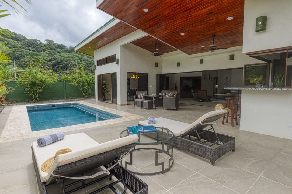 Your choice of sun or shade poolside