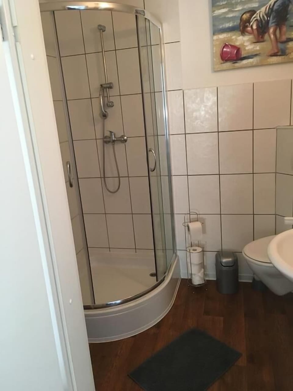 Basic Single Room | Bathroom | Shower, towels, soap, toilet paper