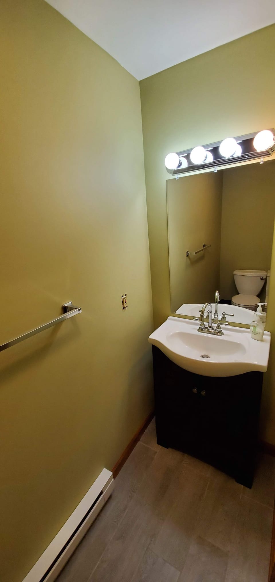half bathroom on the 1st floor