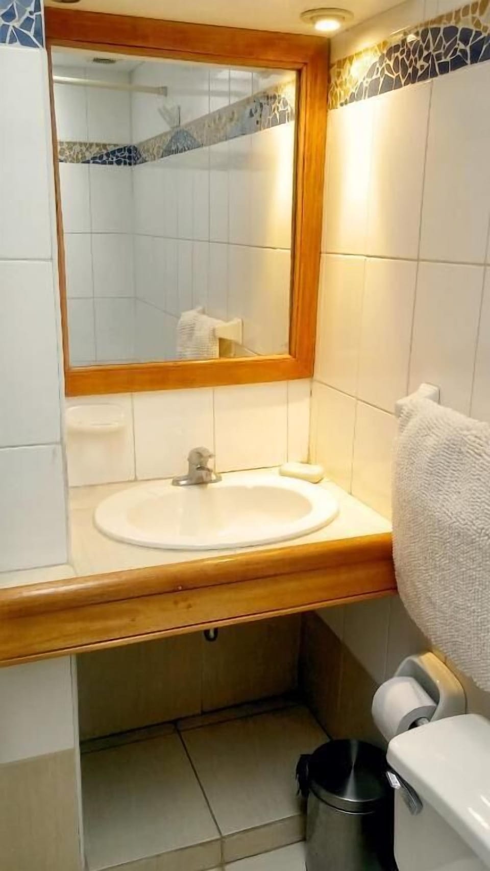 Combined shower/tub, deep soaking tub, rainfall showerhead