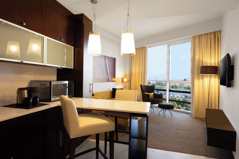 Suite, 1 Bedroom, Kitchenette (Spacious) | In-room safe, desk, blackout drapes, soundproofing