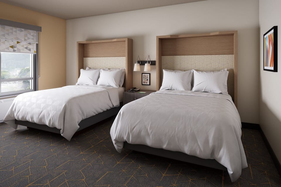 Standard Room, 2 Queen Beds | Desk, iron/ironing board, cribs (free), WiFi (free)