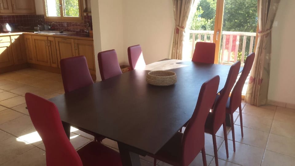 Close up of dining area