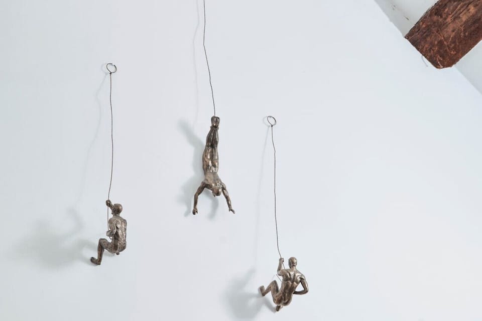 The abseiling men!