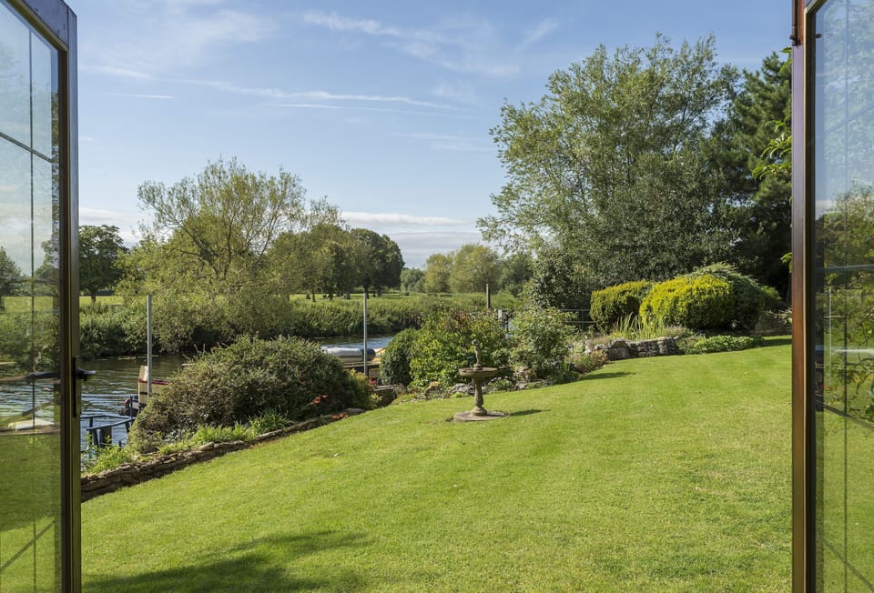 View of the River Avon from the sitting room window