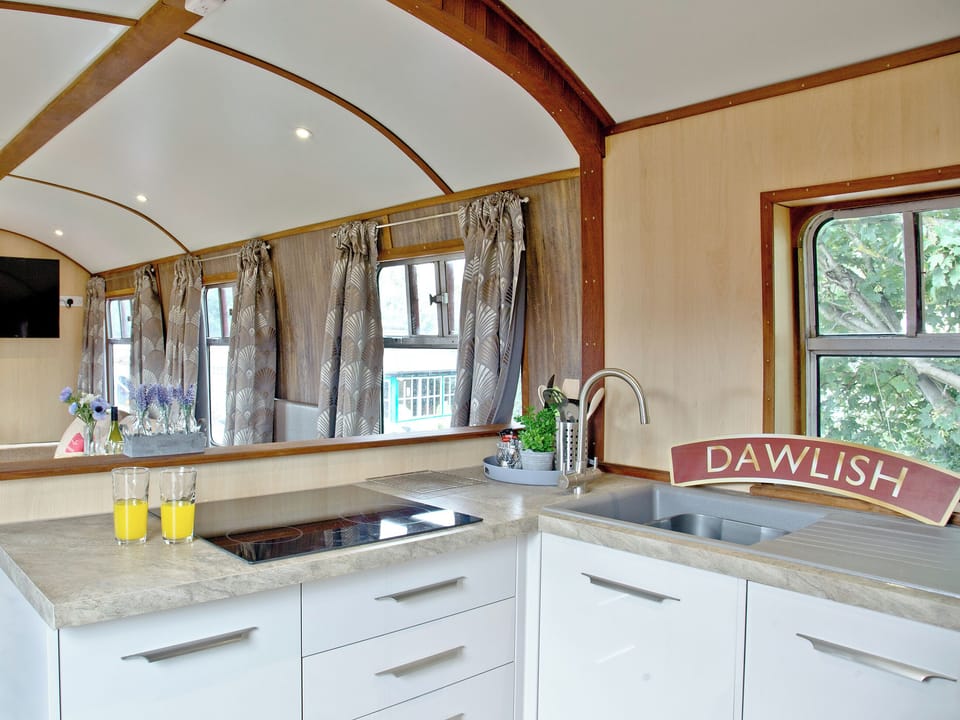 Well equipped kitchen area | Brunel Boutique Railway Carriage No 1 - Brunel Boutique Railway Carriages, Dawlish Warren