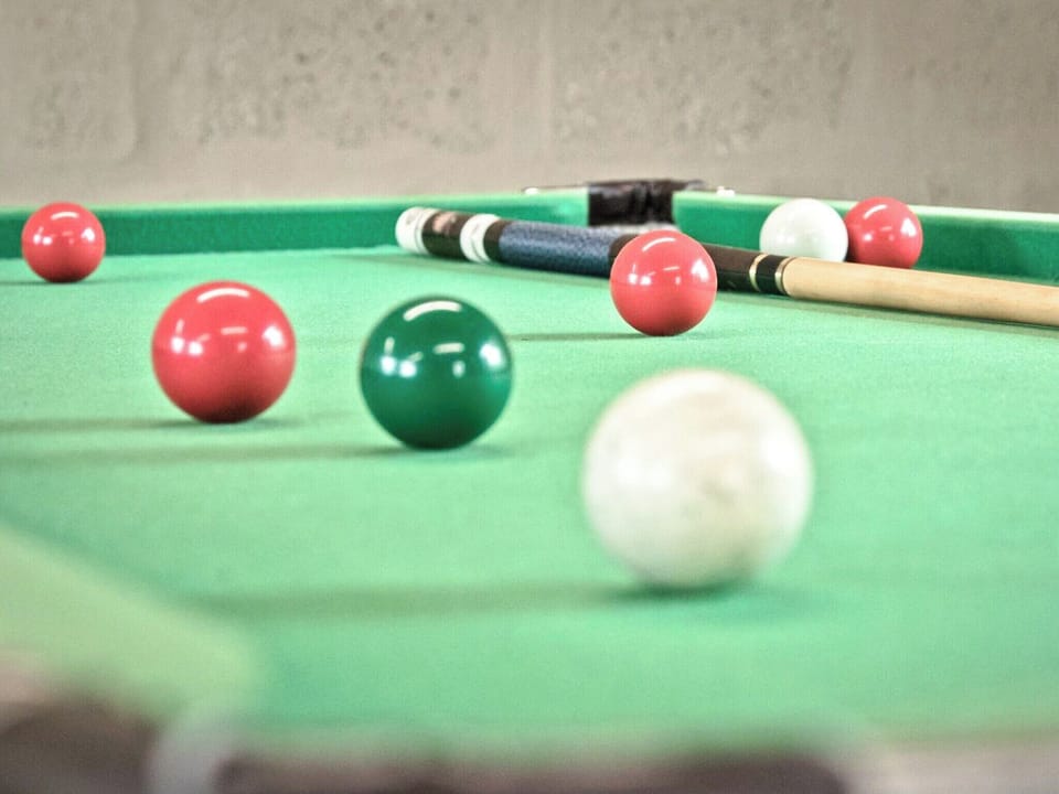 A game of pool | The Groom&rsquo;s Cottage, The Brewers Cottage - Roddenloft, Mauchline