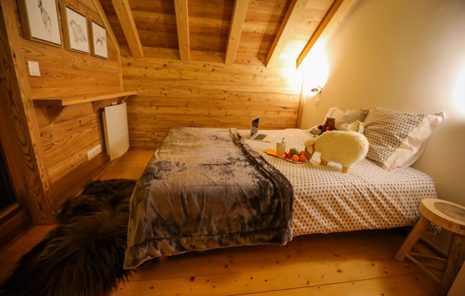 Get a peaceful night sleep in our cozy bedroom.