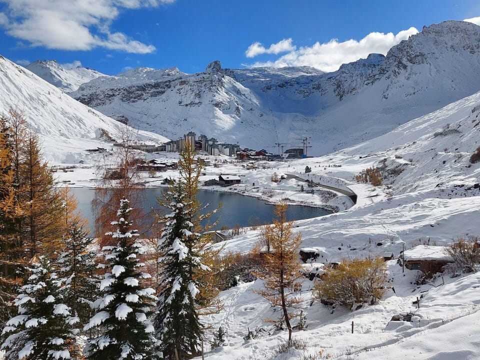 Cloud, Sky, Snow, Mountain, Natural Landscape, Highland, Slope, Larch, Glacial Landform, Terrain
